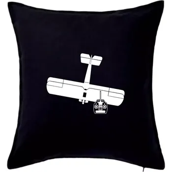 Polštář RC letadlo - Polštář 50x50 - 50x50 - Pouze potah ( Černá )