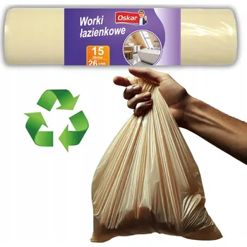 Pytle na odpadky SÁČKY NA ODPAD OSKAR 15L 26 Ks. KOUPELNOVÉ