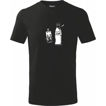 Chlapecké tričko Smutná cukřenka - Tričko dětské bavlněné - 98 cm / 2 roky ( Černá )