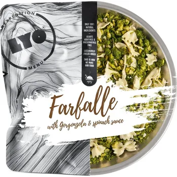 Dehydrované jídlo Lyo food Farfalle with Gorgonzola & Spinach Sauce 370g