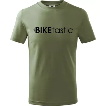 Chlapecké oblečení Bike nápisy Biketastic - Tričko dětské bavlněné - 98 cm / 2 roky ( Khaki )