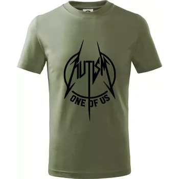 Autism one of us - Tričko dětské bavlněné - 98 cm / 2 roky ( Khaki )