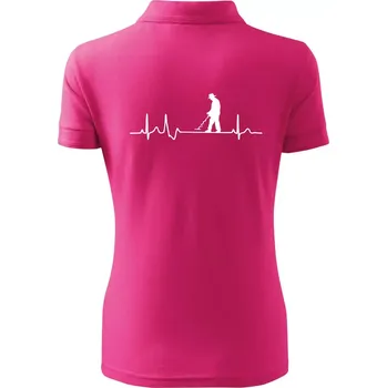 EKG detektor - Polokošile dámská Pique Polo - XS ( Purpurová )