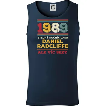 1989 stejný ročník jako Daniel Radcliffe - Tílko pánské Core - M ( Námořní modrá (velmi tmavá - téměř černá) )
