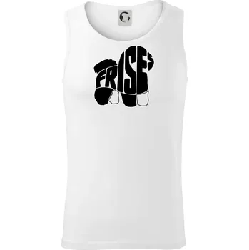 Bišonek - fries nápis v těle - Tílko pánské Core - S ( Bílá )