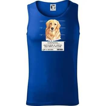 Lump a darebák zlatý retrívr - Tílko pánské Core - XL ( Královská modrá )