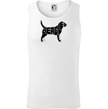 Bígl - nápis v těle - Tílko pánské Core - 2XL ( Bílá )