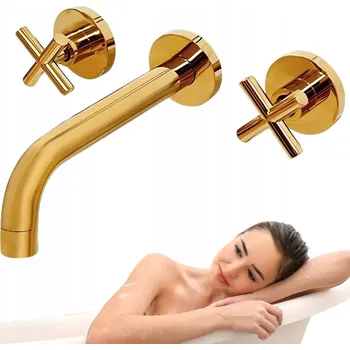 Vodovodní baterie Umyvadlová baterie pod omítku Silla VERANNI zlatá