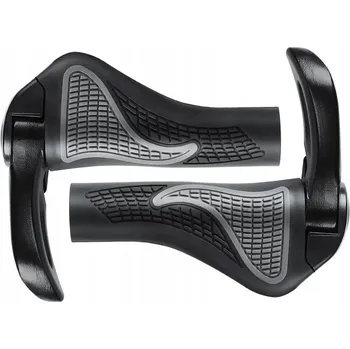 grip ROXAR Gripy na řidítka s rohy černo-šedé MTB Enduro Cross Městské