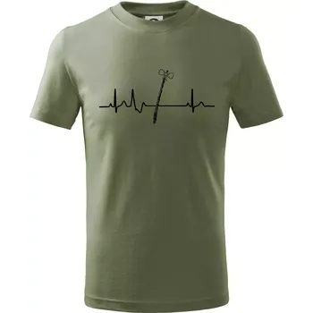 EKG Pomlázka - Tričko dětské bavlněné - 98 cm / 2 roky ( Khaki )
