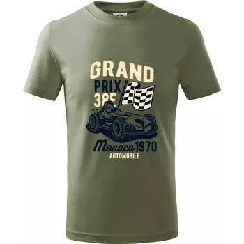 Chlapecké tričko Grand Prix - Tričko dětské bavlněné - 98 cm / 2 roky ( Khaki )