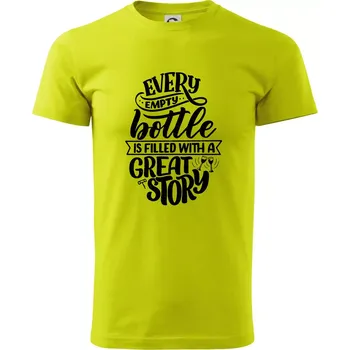 Every empty bottle - Klasické pánské triko vyšší gramáže - M ( Limetková )