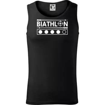 Pánské termoprádlo Biathlon terč a hůlky - Tílko pánské Core - L ( Černá )