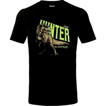 Trex hunt - Tričko dětské bavlněné - 98 cm / 2 roky ( Černá )