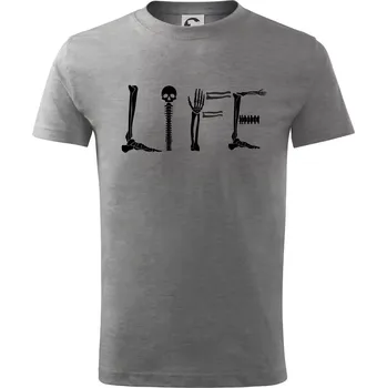 Radiology Life - Tričko dětské bavlněné - 98 cm / 2 roky ( Tmavě šedý melír )