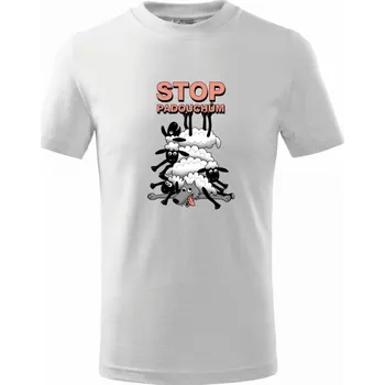 Stop padouchům (Hana-creative) - Tričko dětské bavlněné - 98 cm / 2 roky ( Bílá )