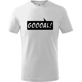 Goooal - Tričko dětské bavlněné - 98 cm / 2 roky ( Bílá )