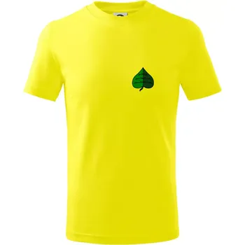 Prší - Zelený - prso - Tričko dětské bavlněné - 98 cm / 2 roky ( Citrónová )