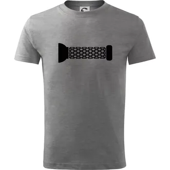 Chlapecké tričko Cyclo grip - Tričko dětské bavlněné - 98 cm / 2 roky ( Tmavě šedý melír )