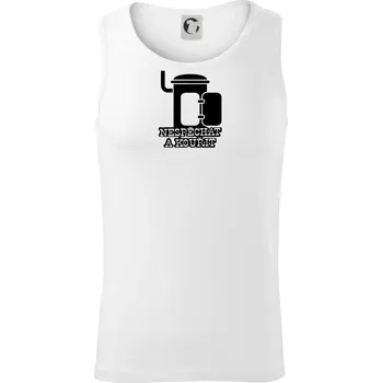 Nespěchat a kouřit - Tílko pánské Core - XL ( Bílá )