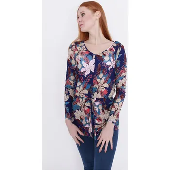 Dámské tričko Dámské triko KIXMI KLAUDIA TMAVĚ MODRÁ XS