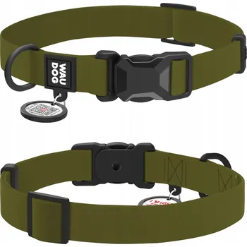 Obojek pro psa Voděodolný obojek pro psa, magnetická spona fastex, khaki, vel. XL