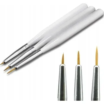 Kosmetický štětec Sada štětců na nehty 3 ks