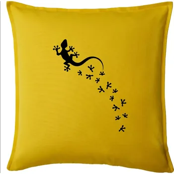 Polštář Geocaching Gekoni - Polštář 50x50 - 50x50 - Pouze potah ( Žlutá )