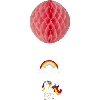 Závěsná dekorace rozeta Jednorožec 1 Ks