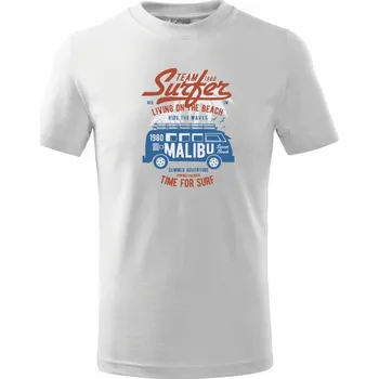 Chlapecké tričko Team Surfer 1980 - Tričko dětské bavlněné - 98 cm / 2 roky ( Bílá )