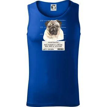 Pánské termoprádlo Lump a darebák mopsík - Tílko pánské Core - XL ( Královská modrá )