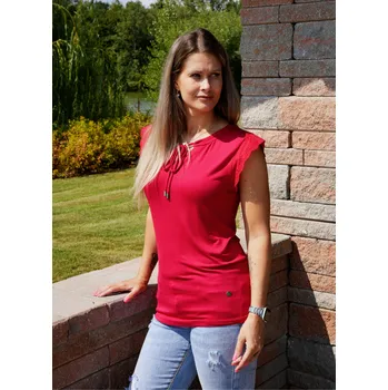 Dámské triko KIXMI SAPHIRA ČERVENÁ XS