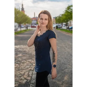 Dámské triko KIXMI NISSA TMAVĚ MODRÁ S