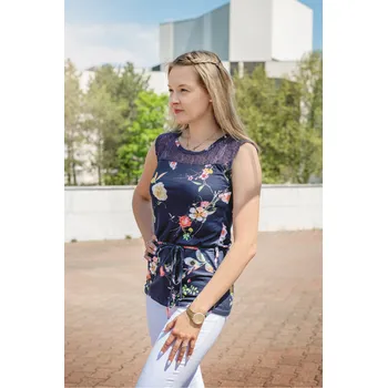 Dámské tričko Dámské triko KIXMI NARISSA TMAVĚ MODRÁ XL