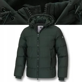 Moto bunda Pitbull pánská prošívaná bunda s odepínací kapuce Duncan, velikost M