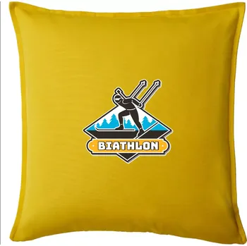Polštář Biathlon logo - Polštář 50x50 - 50x50 - Pouze potah ( Žlutá )