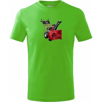 Sněhová fréza - Tričko dětské bavlněné - 98 cm / 2 roky ( Apple Green )