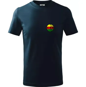 Prší - Kule - prso - Tričko dětské bavlněné - 98 cm / 2 roky ( Námořní modrá (velmi tmavá - téměř černá) )