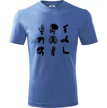 Rentgen - ikony - Tričko dětské bavlněné - 98 cm / 2 roky ( Azurově modrá )