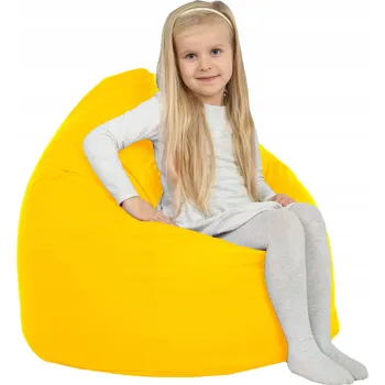 Sedací pytel Zahradní Sedací Vak ŽLUTÝ křeslo L - pro děti NYLON