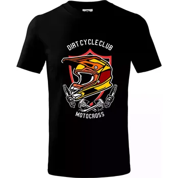 Dirty club racing - Tričko dětské bavlněné - 98 cm / 2 roky ( Černá )
