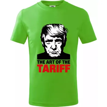 Trump The art of the tariff - Tričko dětské bavlněné - 98 cm / 2 roky ( Apple Green )