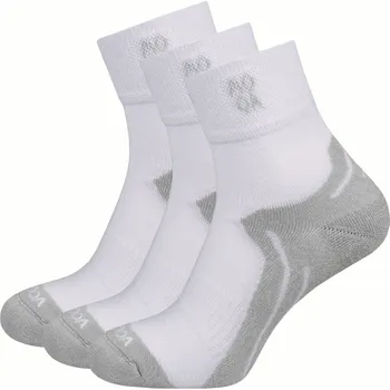 Ponožky MOOA Bamboo Active Mid 3-pack Velikost ponožek: 39-42 / Barva: bílá/šedá
