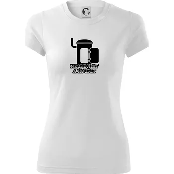 Dámské tričko Nespěchat a kouřit - Dámské Fantasy sportovní (dresovina) - M ( Bílá )