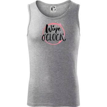 wine o clock - Tílko pánské Core - S ( Tmavě šedý melír )