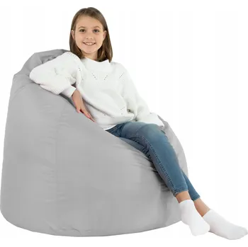 Křeslo Zahradní vak XL STŘÍBRNÝ taburet křeslo NYLON