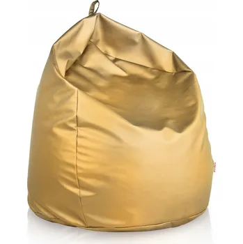 Křeslo Zlatý vak XXL z ekokůže TABURET Křeslo
