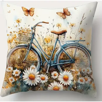 Dekorativní polštářek 4 polštářky dekorační , Složení materiálu 100%polyester