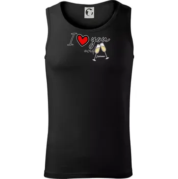 Pánské termoprádlo I love you and prosecco - Tílko pánské Core - XL ( Černá )