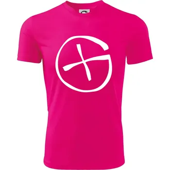 Geocachka - Dětské triko sportovní (dresovina) - 158 cm/12 let ( Neon Pink )